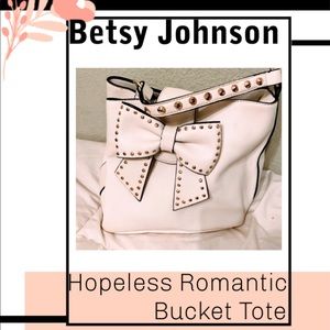 Betsey Johnson Hopeless Romantic Bucket Tote